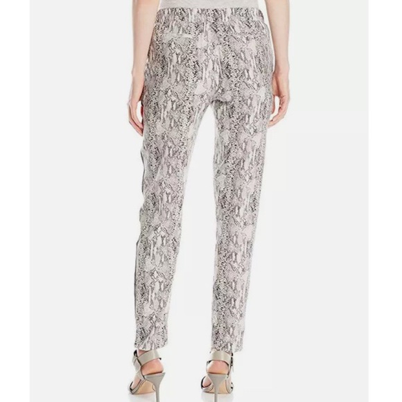 Joe’s Jeans Silk Python Print Tapered Pull On Ankle Zip Pant Size S like NWOT - Picture 2 of 7